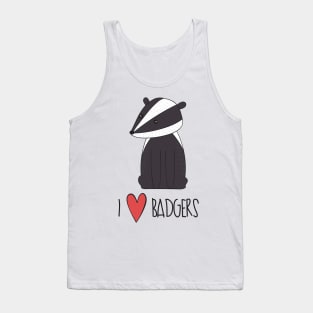 I Love Badgers Tank Top